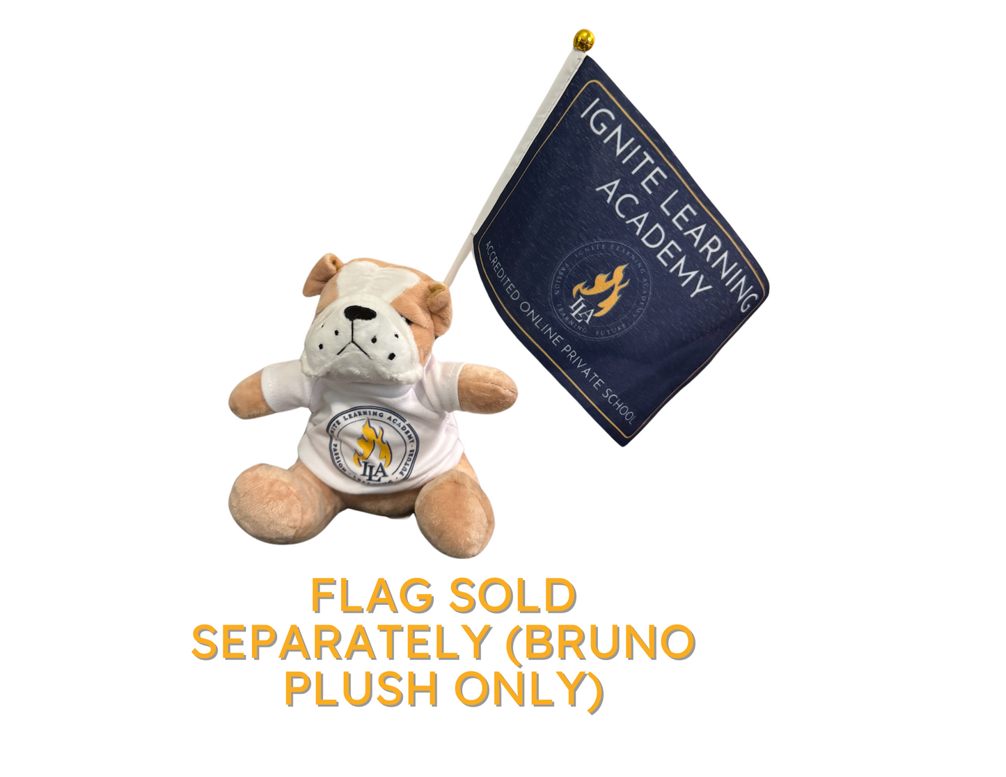 Plush Bruno the Bulldog with ILA T-Shirt