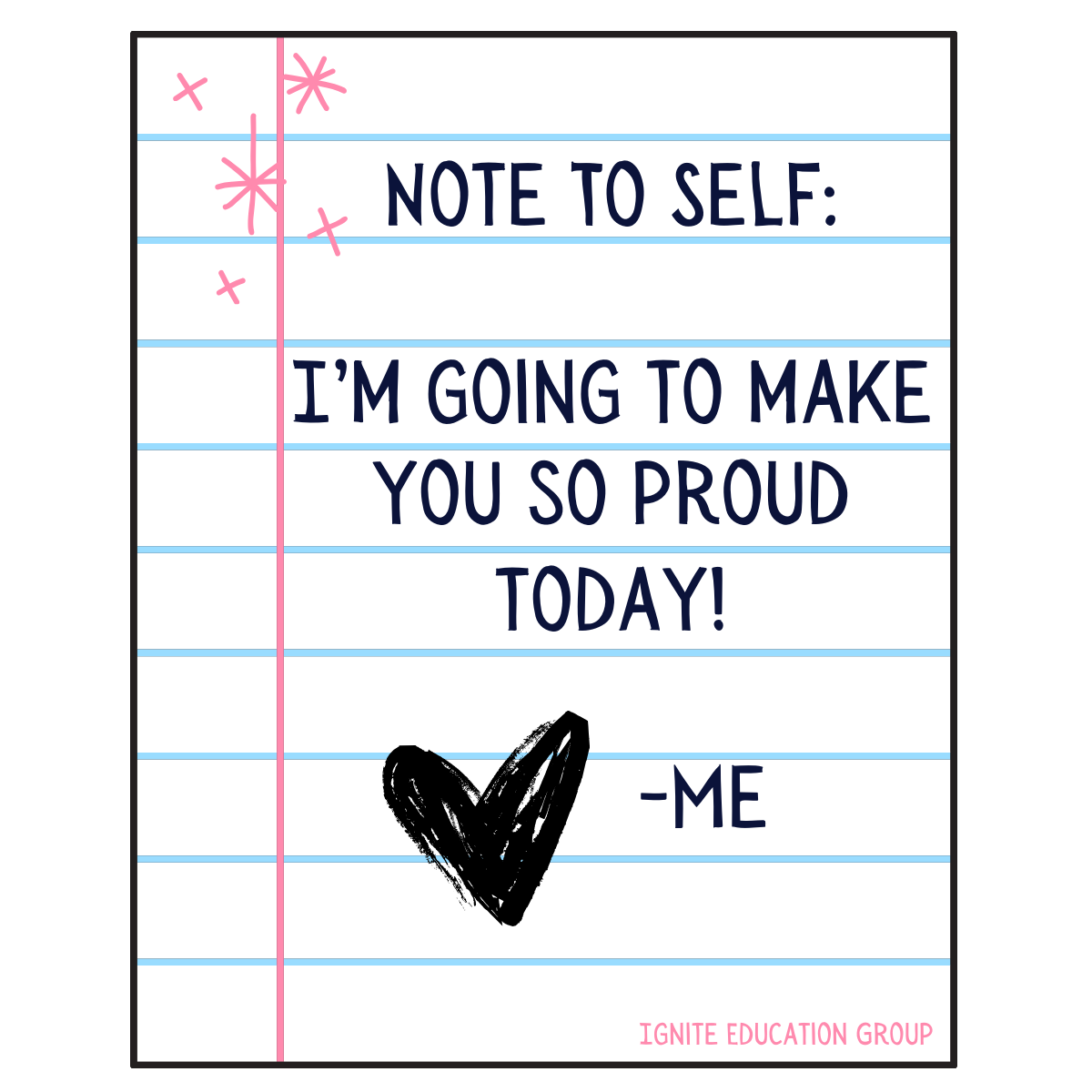 Note to Self Sticker