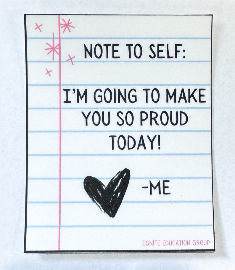 Note to Self Sticker